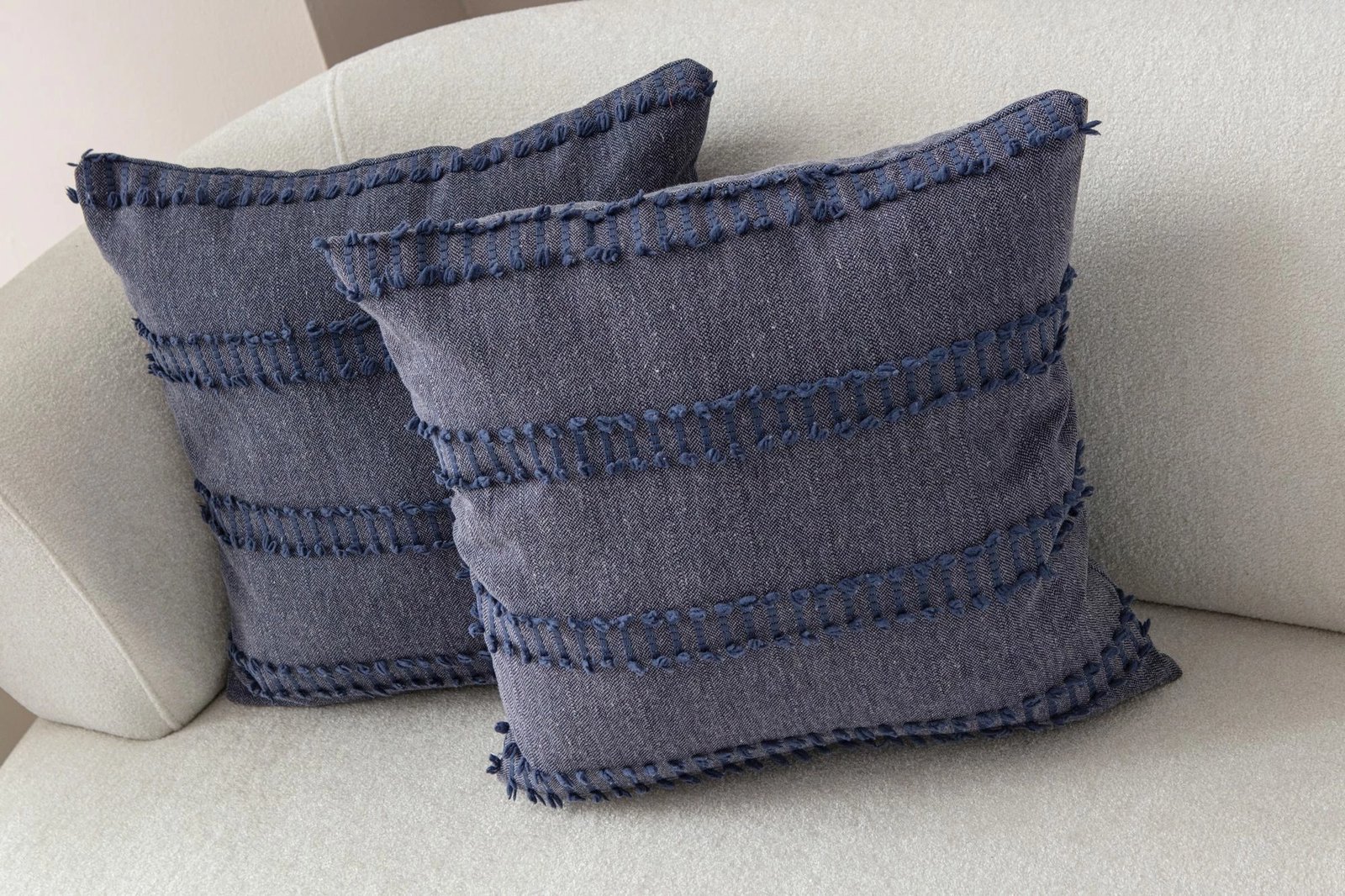 Set mbulesash jastëku (2 copë), Evila Originals, Tuffet, blu v2