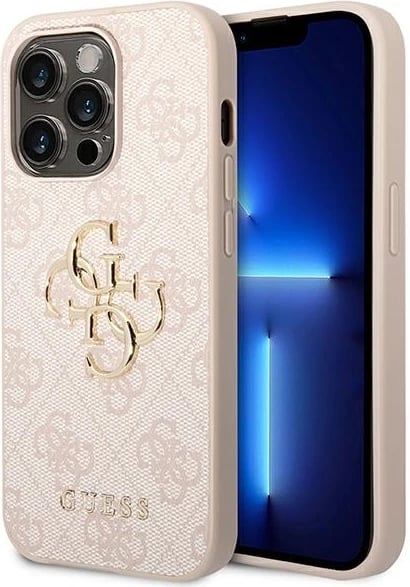 Mbështjellës Guess GUHCP14X4GMGPI për iPhone 14 Pro Max 6.7", rozë