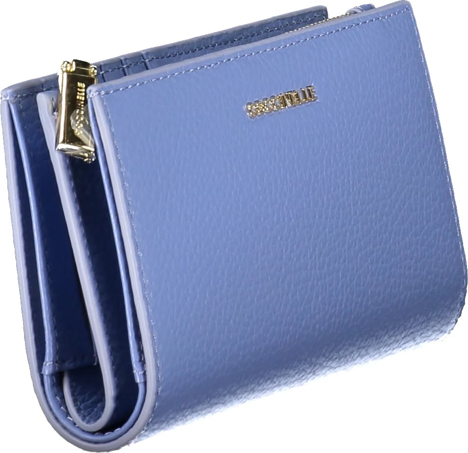 Portofol për femra COCCINELLE Metallic Soft, kaltër e çelët