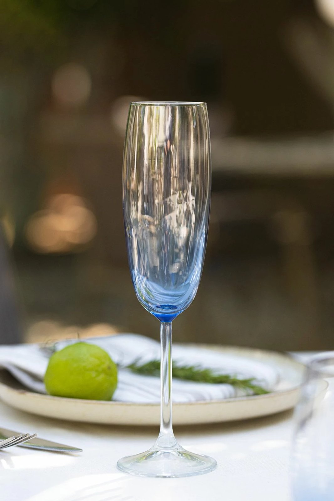 Set gotash prej qelqi (4 copë), Hermia Concept, Larc 220, ngjyrë kaltër