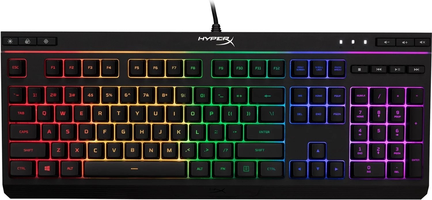 Tastierë HyperX Alloy Core RGB, QWERTY US English, e zezë