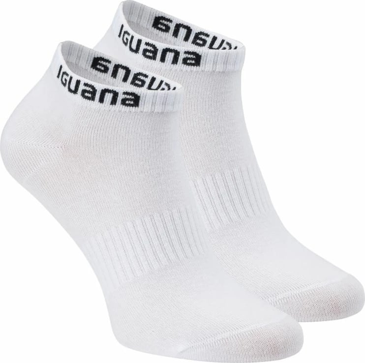 Çorape të shkurta Iguana, unisex, të bardha