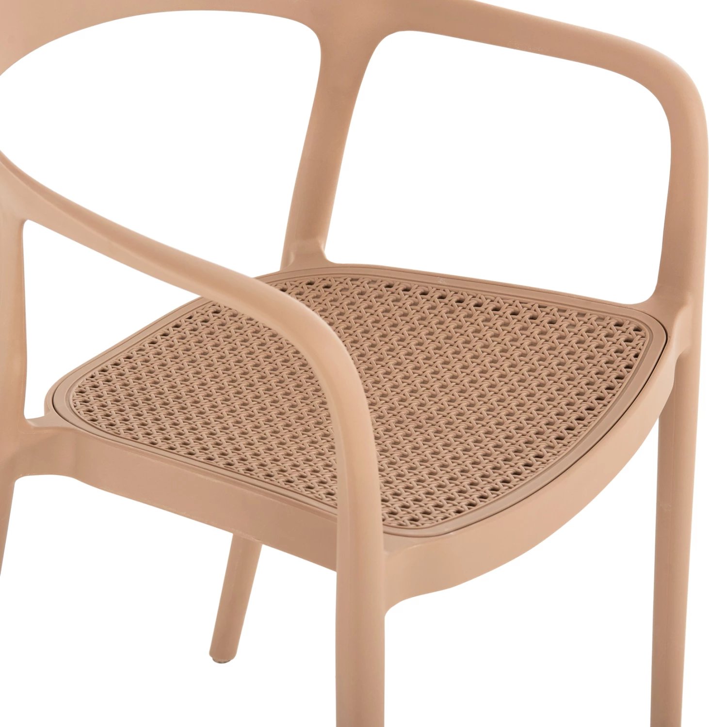 Karrige e qëndrueshme CLEO polipropileni FH5935.03 kapuçino 57x53x81Hcm