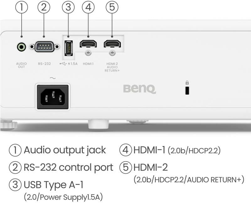 Projektor BenQ TK710 4K HDR Laser, DLP, 3200 ANSI lm, HDMI 2.0b me eARC, 1.3x zoom, i zi