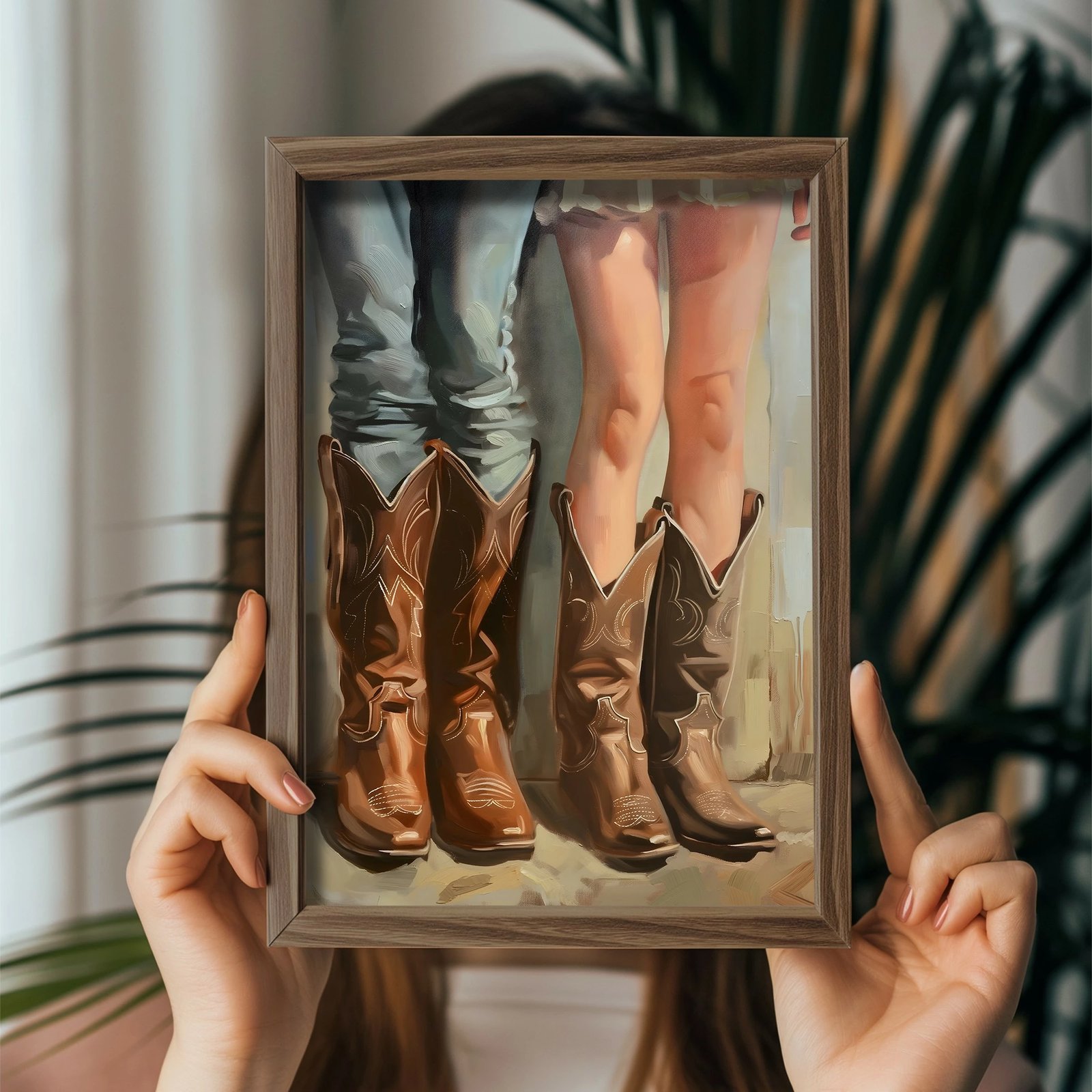 Pikturë dekorative me kornizë MDF, shumëngjyrëshe, Wallity, GE097-L