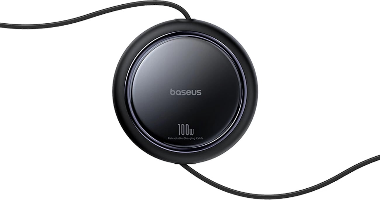Kabllo tërheqëse USB-C Baseus Bright Mirror Series, 2x USB-C, 100W, 1m, e zezë