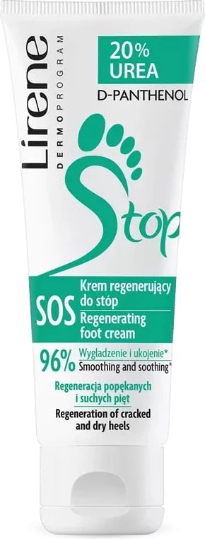 Krem për këmbë Lirene Regenerating Foot Cream 20% Urea për femra, 75ml