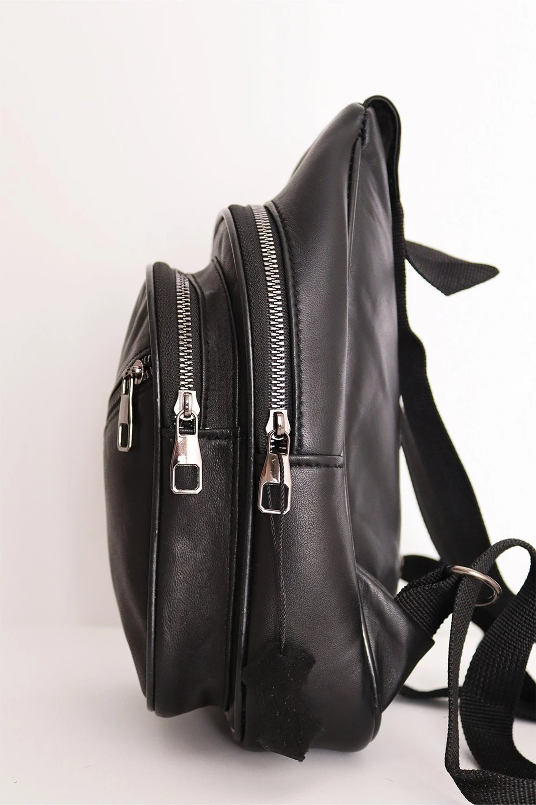 Çantë shpine lëkure, ngjyrë e zezë, Zoozie Bags, HDSBK10218932189390