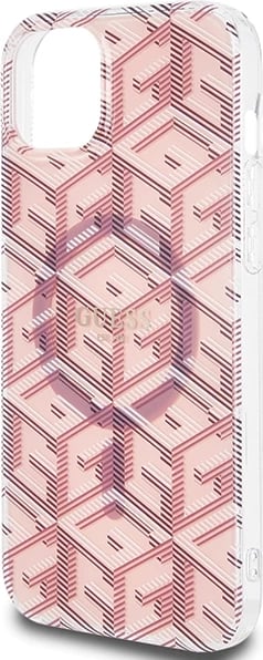 Mbështjellës Guess IML GCube MagSafe për iPhone 15 Plus / 14 Plus, Rozë Mbështjellës Guess IML GCube MagSafe për iPhone 15 Plus / 14 Plus, Rozë