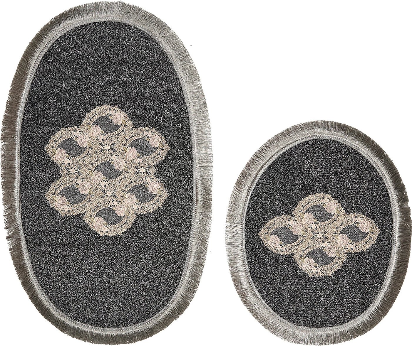 Set tapetash për banjo (2 copë), ngjyrë antracit, Mijolnir, Aln_E4_817-İhracat000013