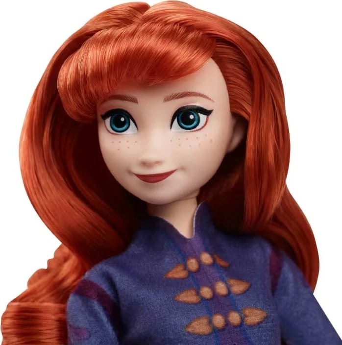 Kukull Anna Disney Frozen me patina, Mattel JBG54, për vajza