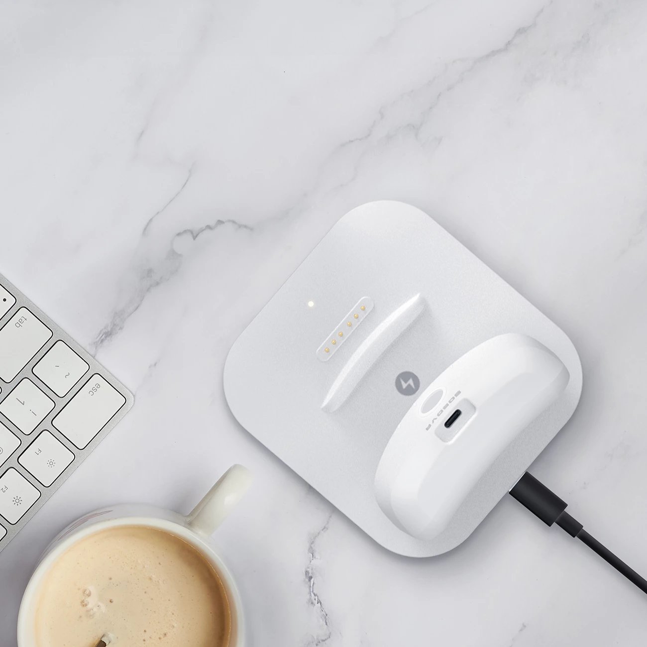 Stacion karikimi BoboVR BD2 me bateri B2, 5200 mAh, për pajisje VR, Bardhë