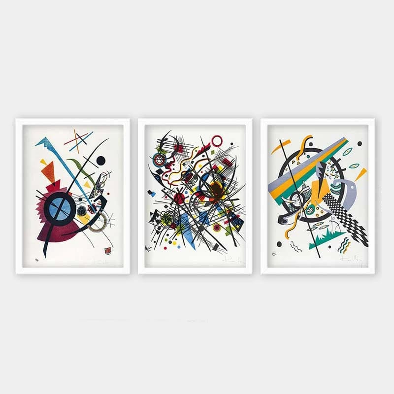 Pikturë dekorative me kornizë (3 copë), Wallity, 3BC_UN2968523_3545