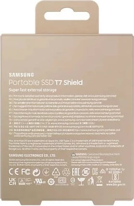 SSD i jashtëm Samsung T7 Shield 1TB, USB 3.2, Bezhë