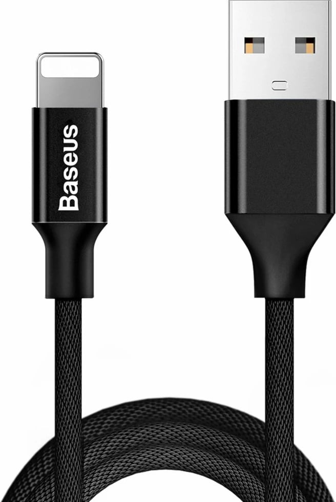 Kabllo Baseus Yiven, USB në Lightning, 1.8m, e zezë