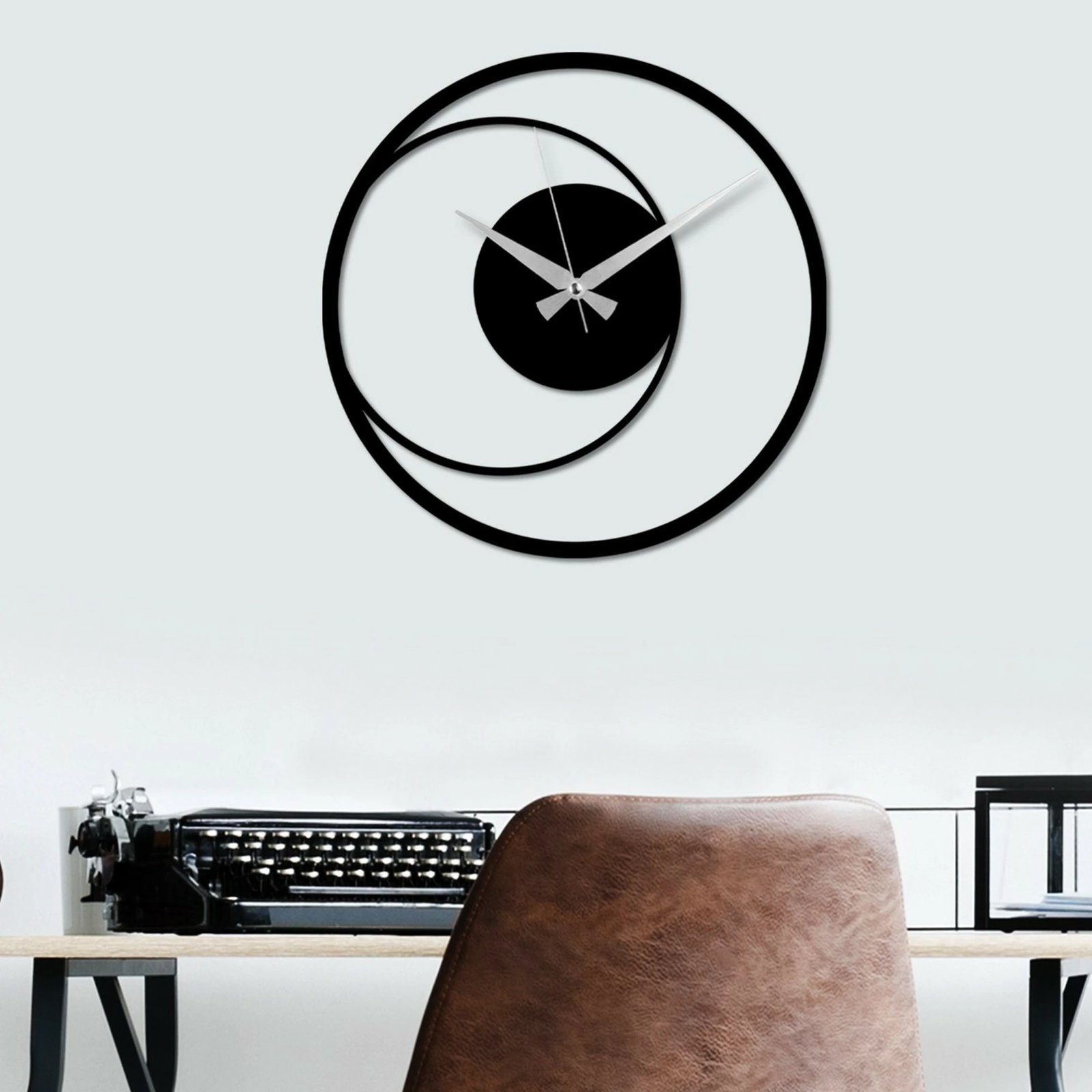 Orë muri dekorative prej metali, Wallity, rreth, 49x49cm