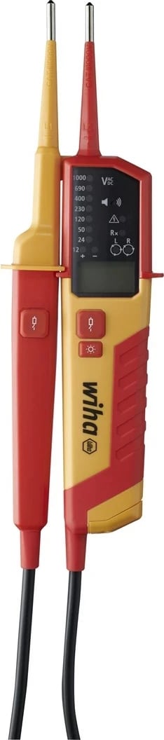 Drejtpërdrejtues tensioni Wiha 45217, LCD, i kuq dhe i verdhë