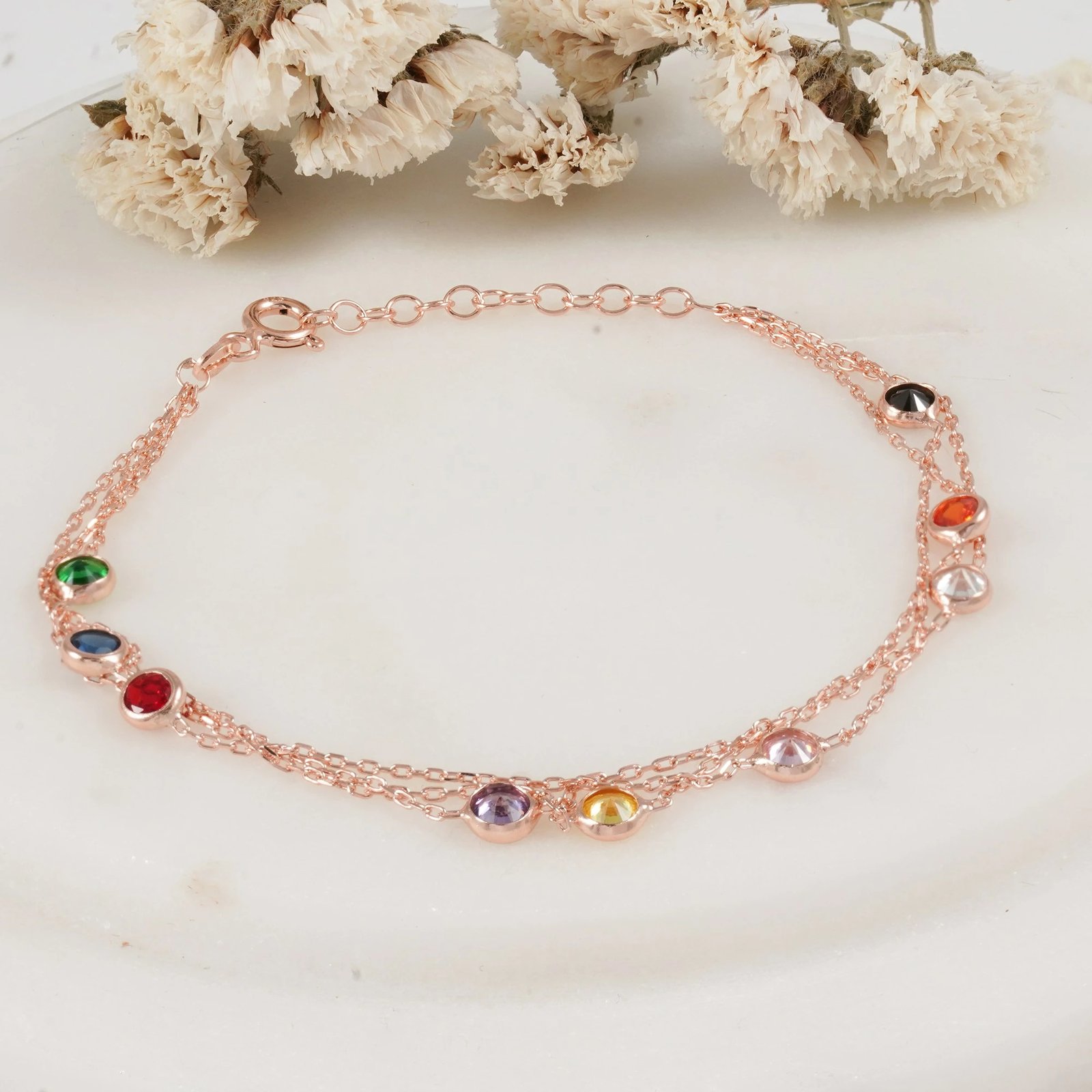 Byzylyk argjendi, ngjyrë rozë e artë, Jumeon, 10520ROS