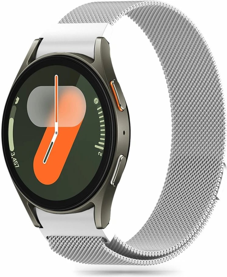 Rrip për smartwatch Tech-Protect MilaneseBand për Samsung Galaxy Watch 4/5/5 Pro/6/7/FE, Argjend