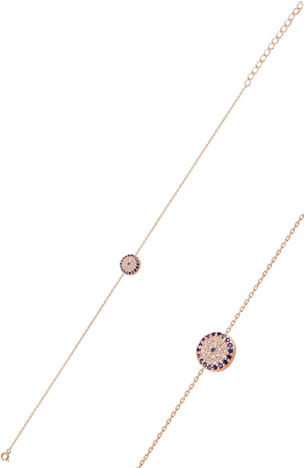 Byzylyk argjendi Jumeon, ngjyrë ari rozë, 10280NZR