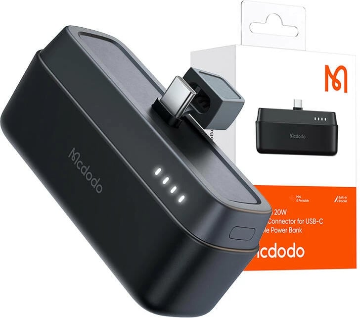 Powerbank Mcdodo MC-6301, 5000mAh, 20W, USB-C, e zezë