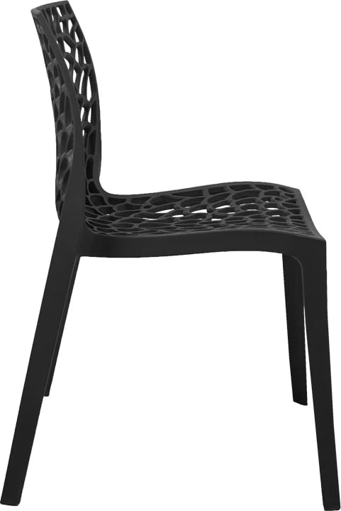 Karrige e grumbullueshme Hush, ngjyrë e zezë, 50x57x81cm