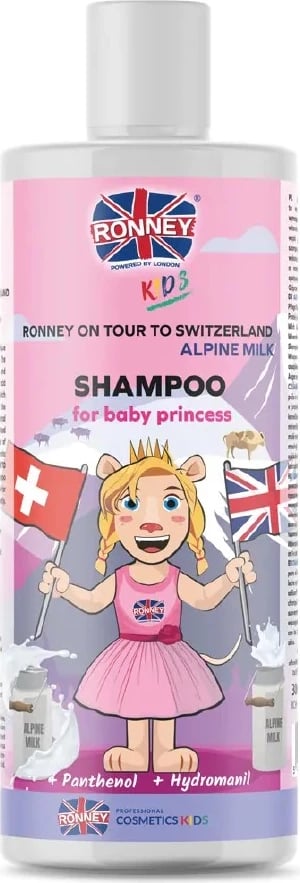 Shampon për fëmijë Ronney Kids On Tour To Switzerland qumësht alpin 300ml