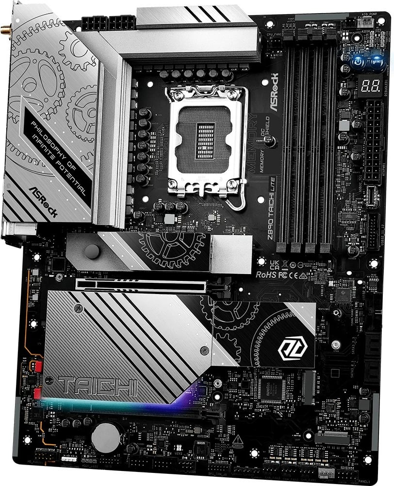 Pllakë amë ASRock Z890 Taichi Lite ATX, Intel Z890, LGA1851, DDR5, PCIe 5.0, Wi‑Fi 7, Thunderbolt 4