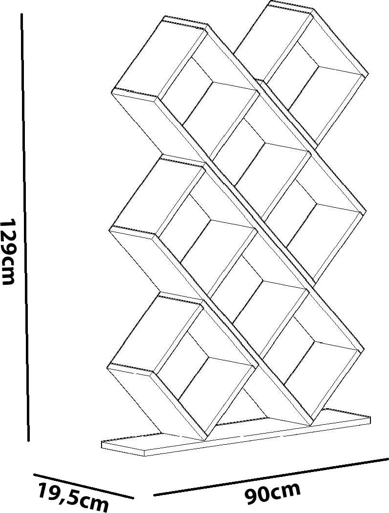 Raft librash Hanah Home, Kumsal, i bardhë