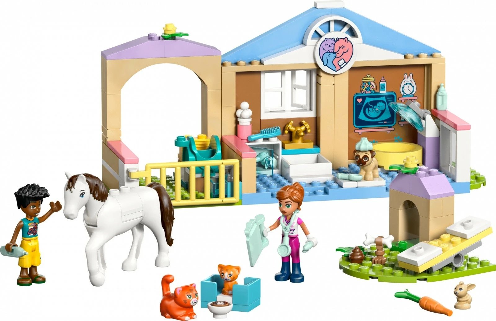 set ndërtimi LEGO Friends 42696 Animal Hospital, 141 pjesë, 4+