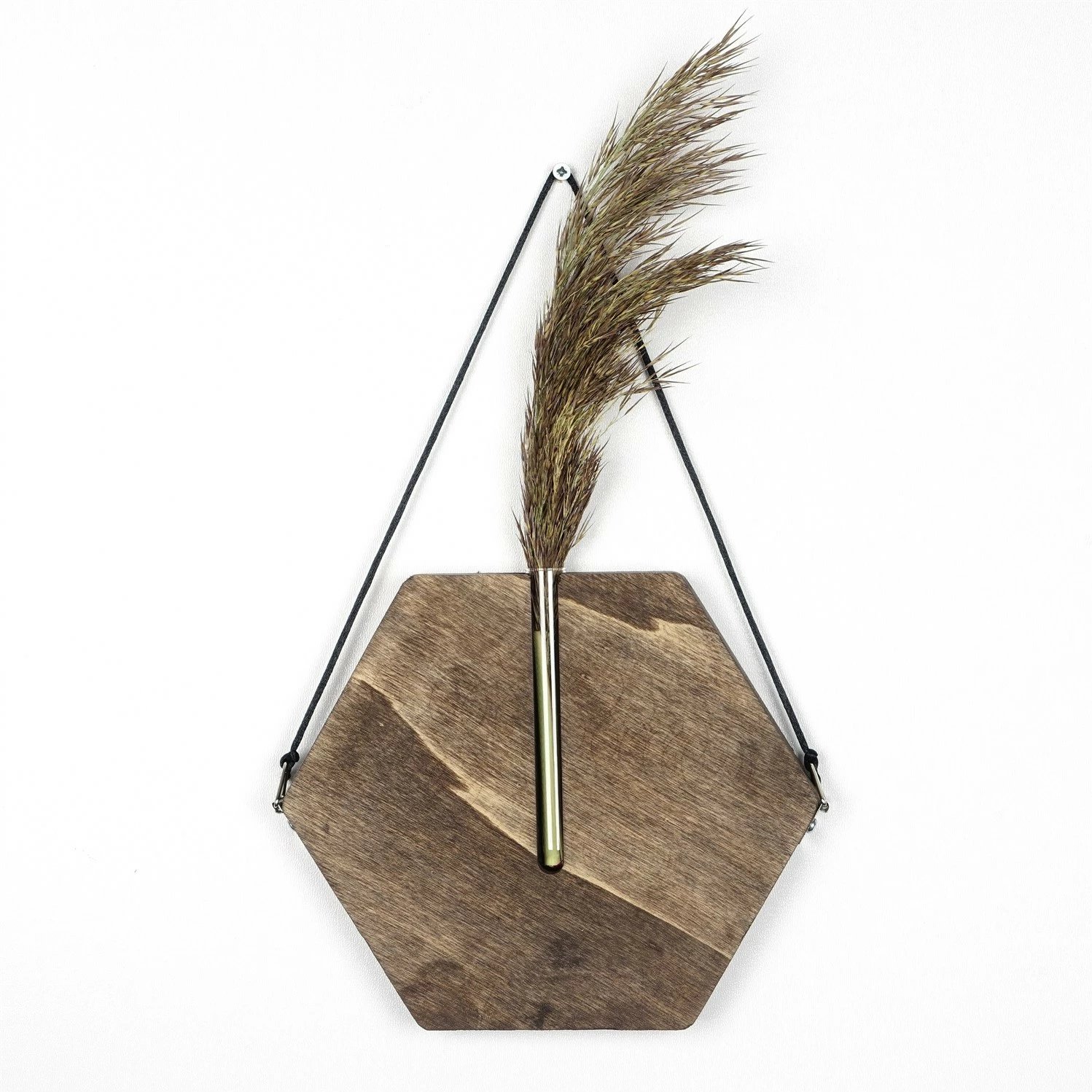 Aksesor dekorativ për mur, dru natyral, MEH169