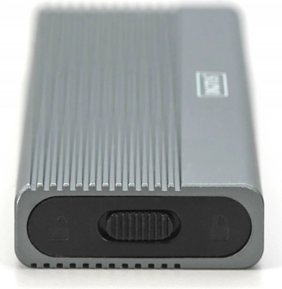 Kasë Digitus DA-71120-1 për SSD M.2 NVMe, USB 3.1 Type C, Alumini, Gri