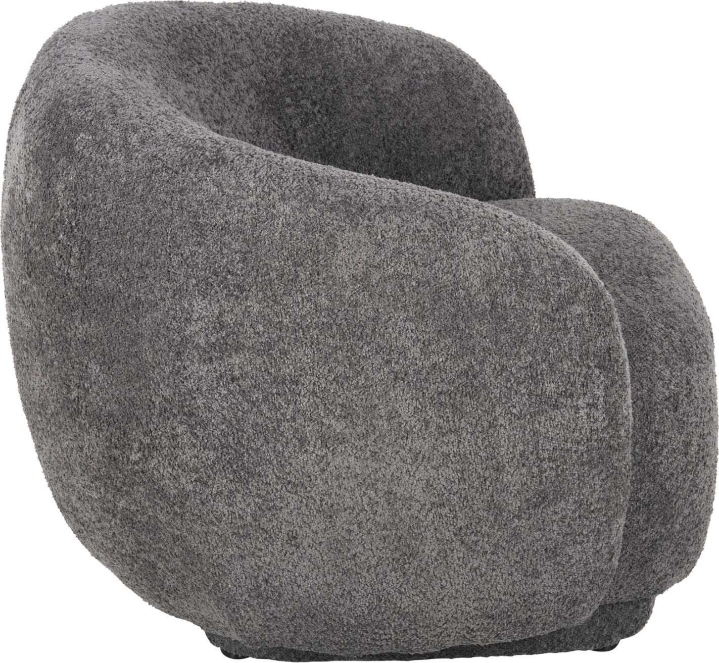 Fotelje KARPEN FH9600.01, stof boucle, gri, 93x87x78H cm