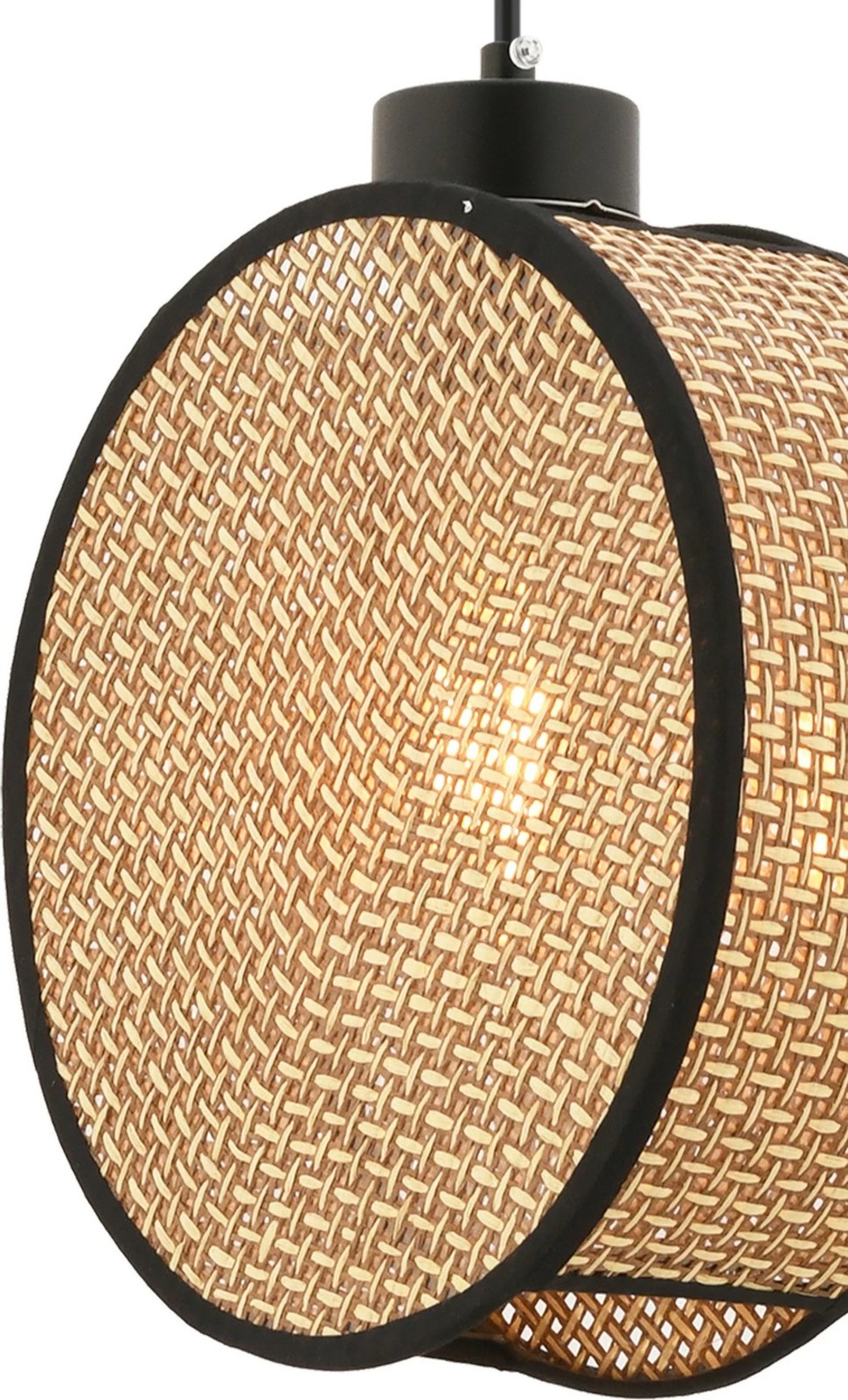Llambë tavani Opviq, model Drum, bezhë dhe e zezë