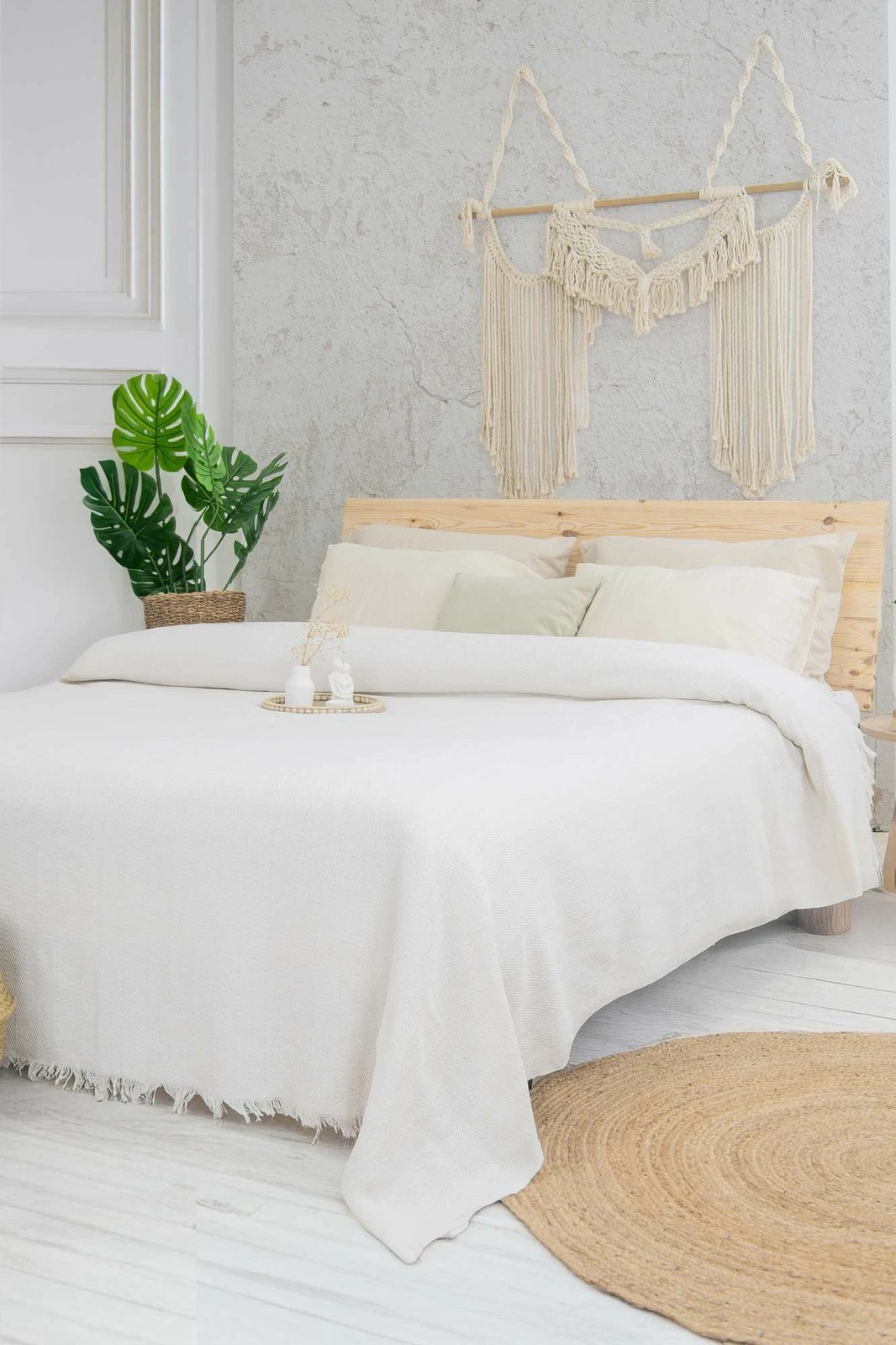 Batanije Double Pique Marla, ngjyrë krem, 220x240cm