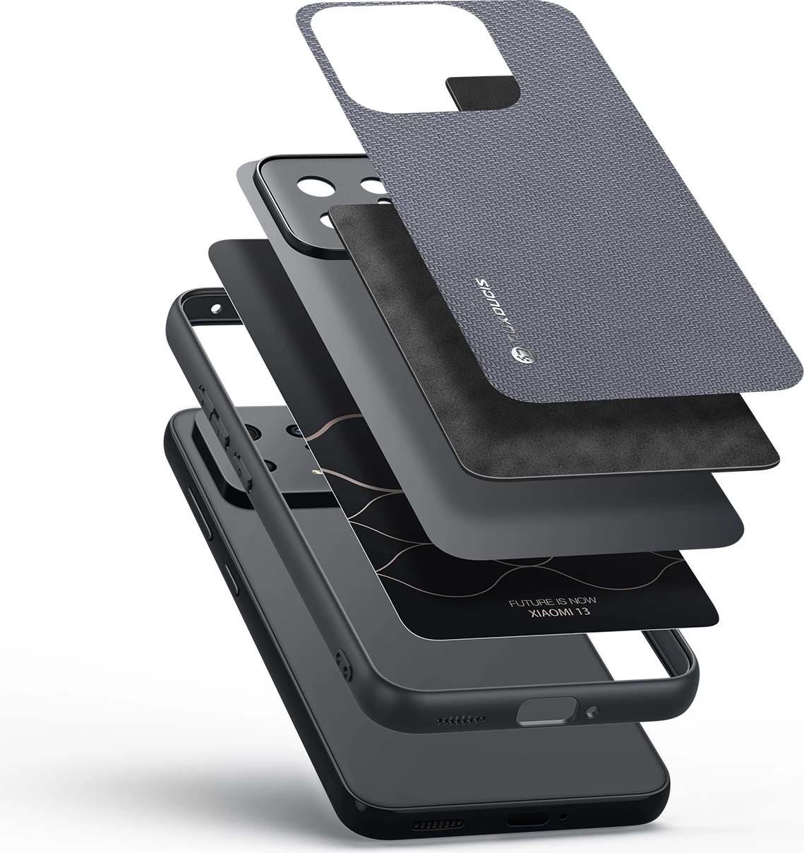 Mbështjellës Dux Ducis Fino për Xiaomi 13, Gri