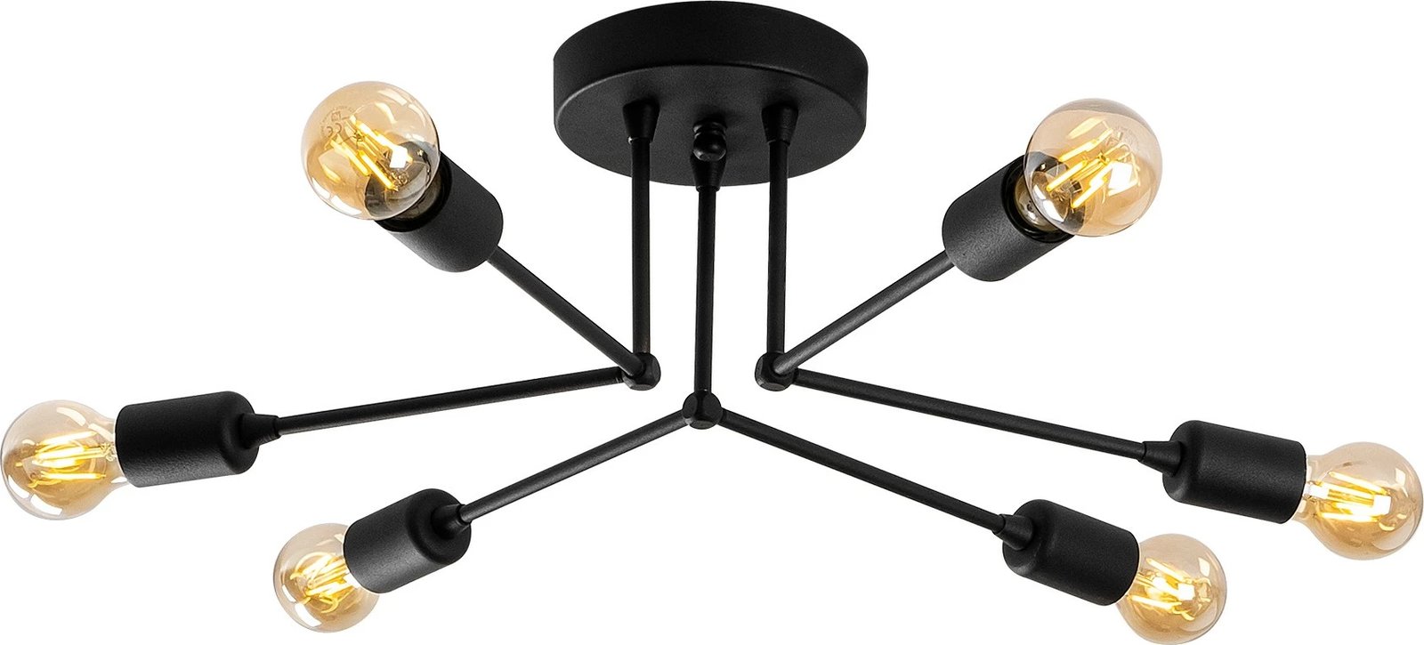 Llambë tavani Opviq, Sparrow - 1231, metal i zi