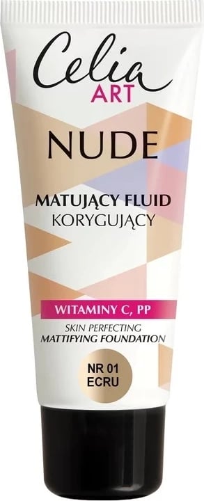 Fondatinë Celia Art Nude Mattifying Correcting Fluid 01 Ecru 30ml