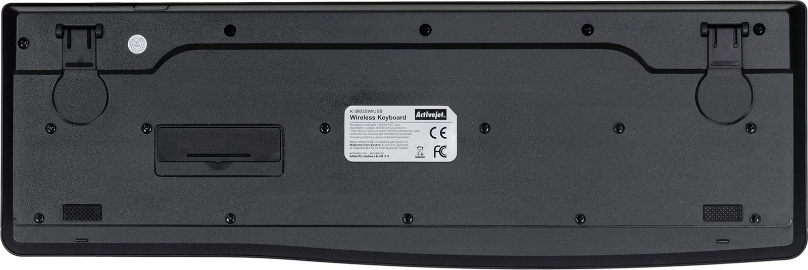 Tastierë Wireless Activejet K-3803SW, e zezë