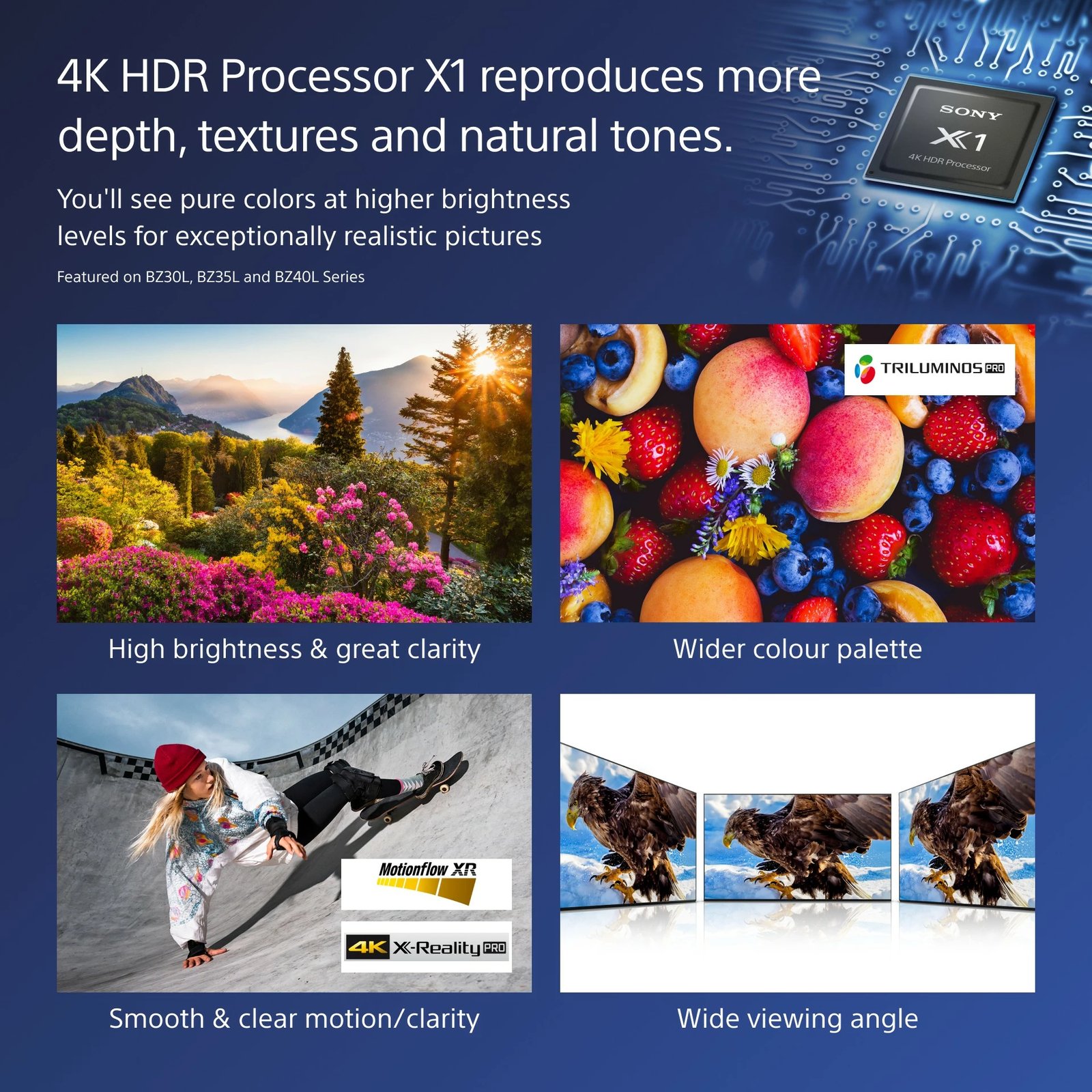 Ekran Sony FW-75BZ40L, Digital Signage, 75", LCD, 4K, Wi-Fi