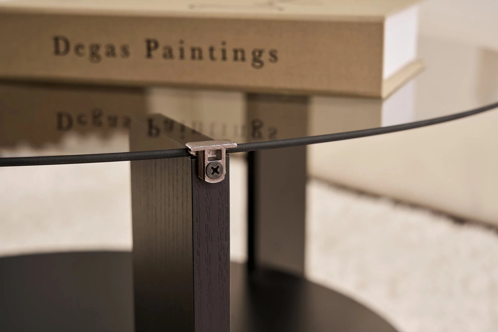 Tavolinë kafeje Nordure, Clara, dru i zi, fume