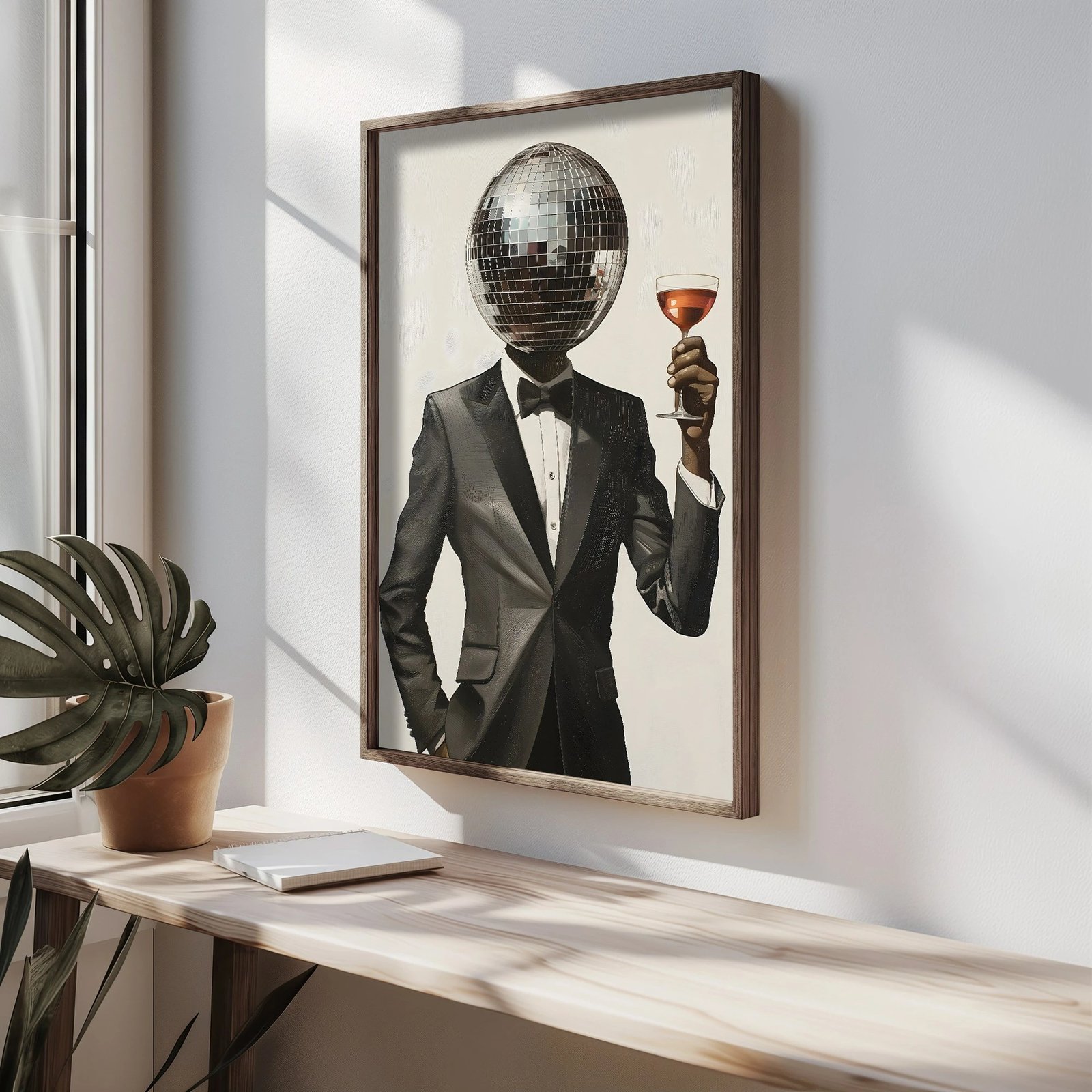 Pikturë dekorative me kornizë MDF, shumëngjyrëshe, HUM080, 50x70x3.5cm