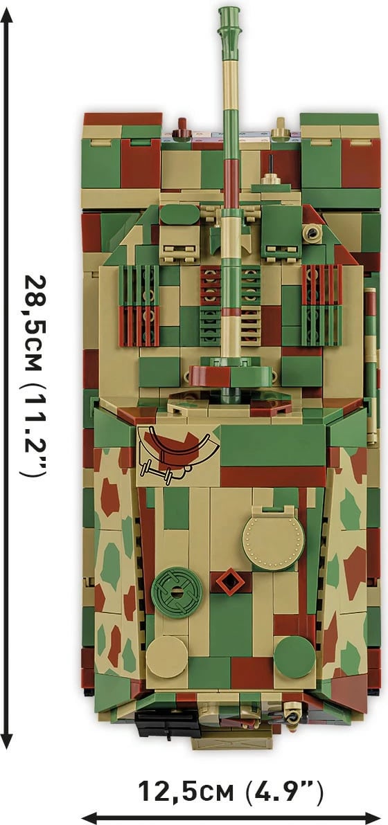 Set blloqesh Cobi Klocki Panzerjäger Tiger (P) Elefant, 1252 pjesë, Kamuflazh