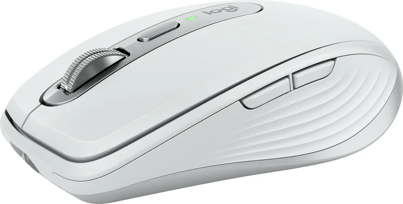 Maus Logitech MX Anywhere 3S, Djathtas, Laser, RF Wireless + Bluetooth, 8000 DPI, Gri, Bardhë