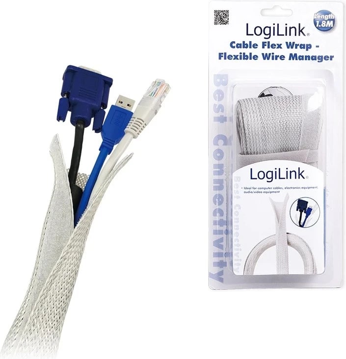 Kabllo fleksibil LogiLink, 1.8m, i hirtë