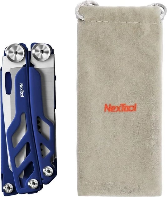 Multitool NexTool FLAGSHIP Pro NE20271, 16 funksione, kaltër me çantë rripi
