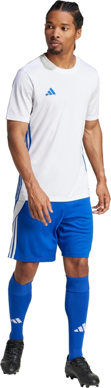 Maicë fanellë adidas për meshkuj, e bardhë-blu