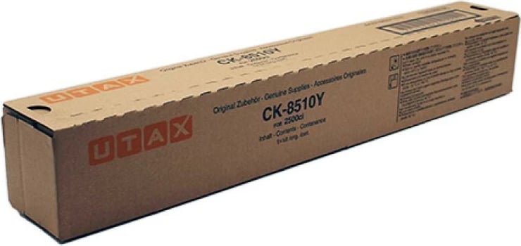 Toner, Utax, CK-8510Y (1T02NPAUT0 662511016), rendiment 9,750–23,700 faqe, origjinal, i verdhë