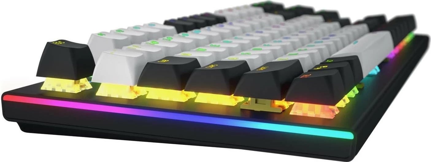 Tastierë mekanike Hator Gravity TKL HTK560, RGB, Hot-Swap, USB-C, e zezë-bardhë