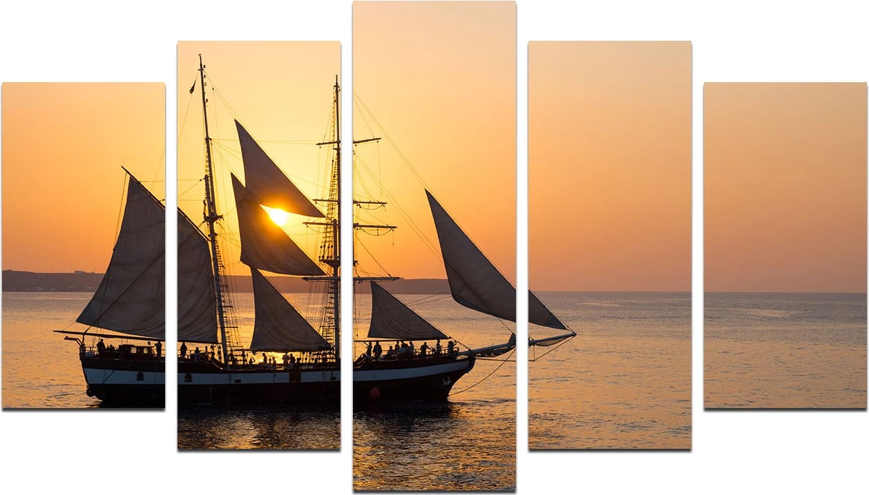 Pikturë dekorative MDF, 5 pjesë, Wallity, 5M-27